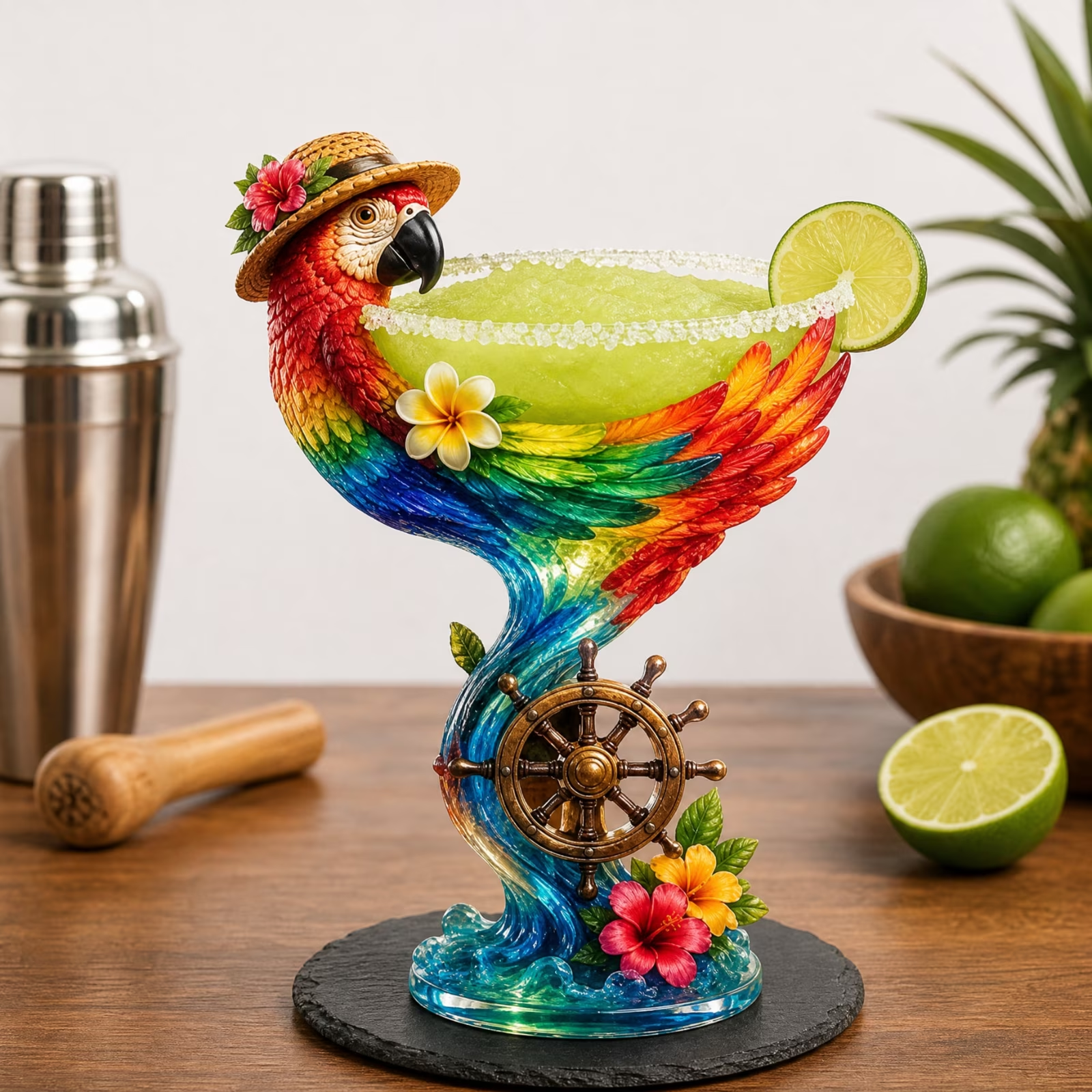 Paradise Parrot™ Tropical Art Goblet