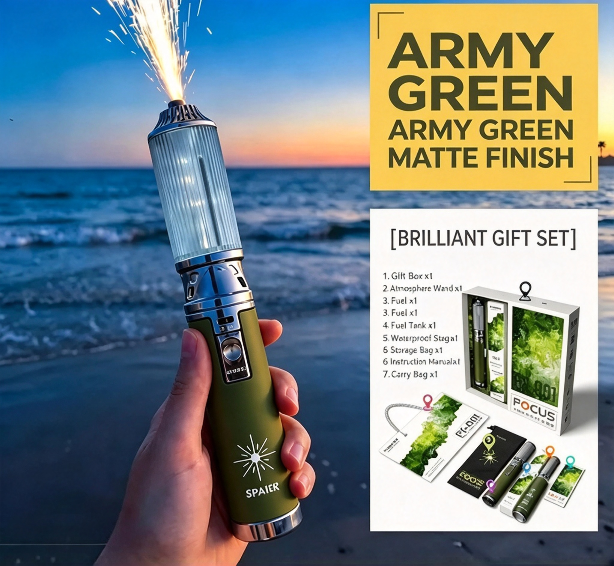 ⚡️ SparkGlow Wand – Reusable Handheld Sparkler for Parties & Events ⚡️