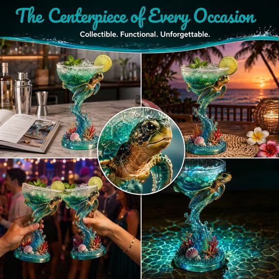 Paradise Parrot™ Tropical Art Goblet
