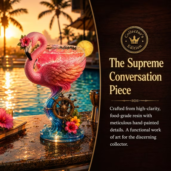 Paradise Parrot™ Tropical Art Goblet