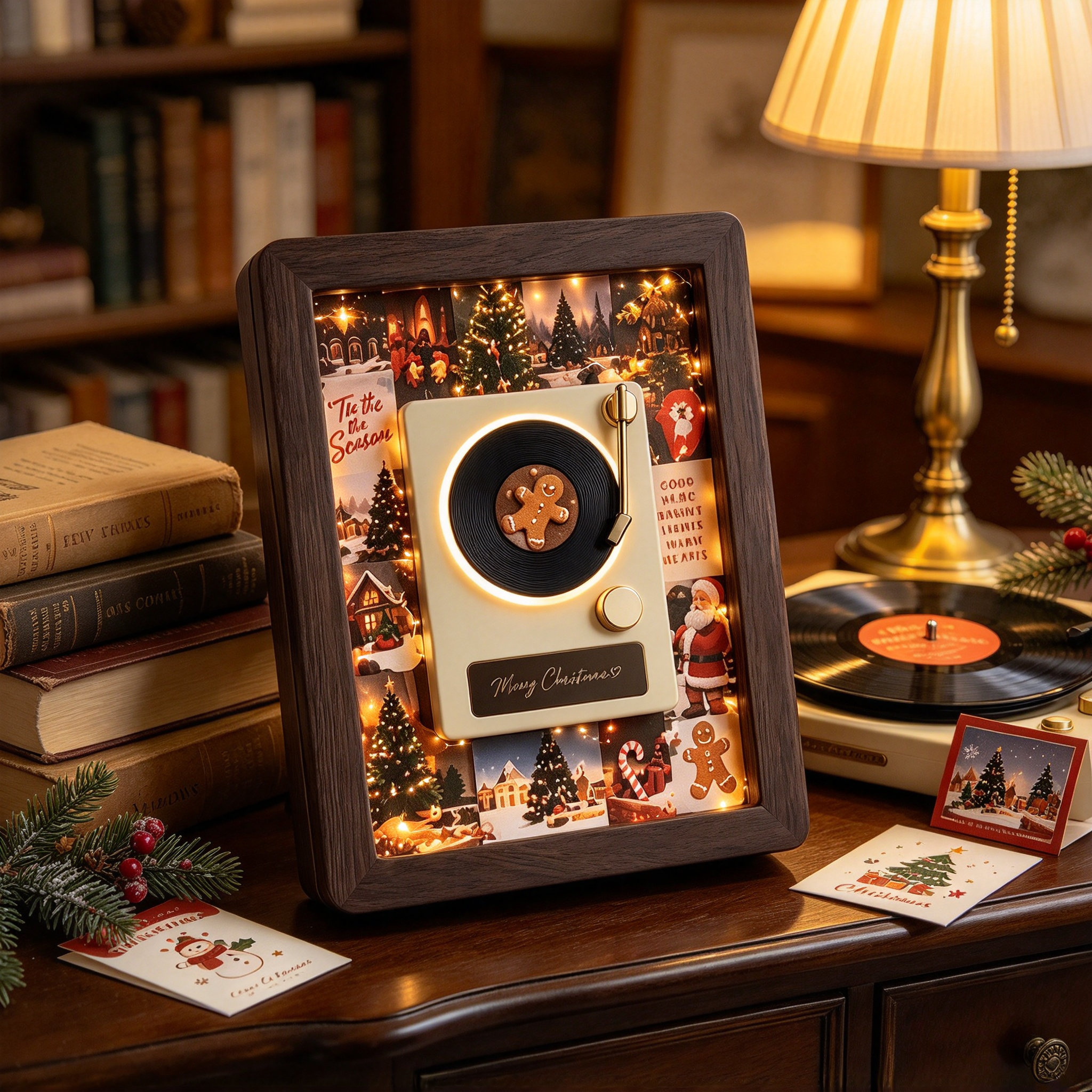 🎵 MelodyFrame – Lighted Vinyl Record Advent Calendar 🎄