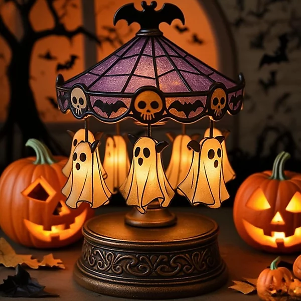 Ghost Carousel™ Vintage Halloween Night Light