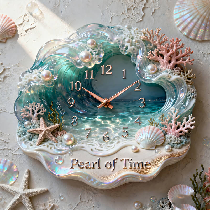 Personalized Pearl Bay themed clock