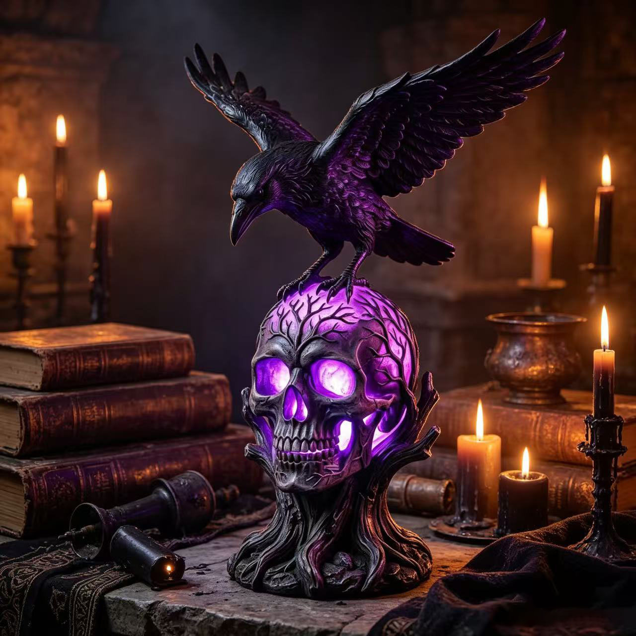 Raven Skull Lamp™