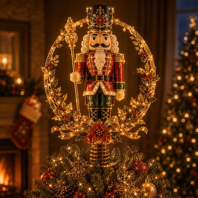 Holiday Tree Topper Light – 7 Festive LED Designs🎄