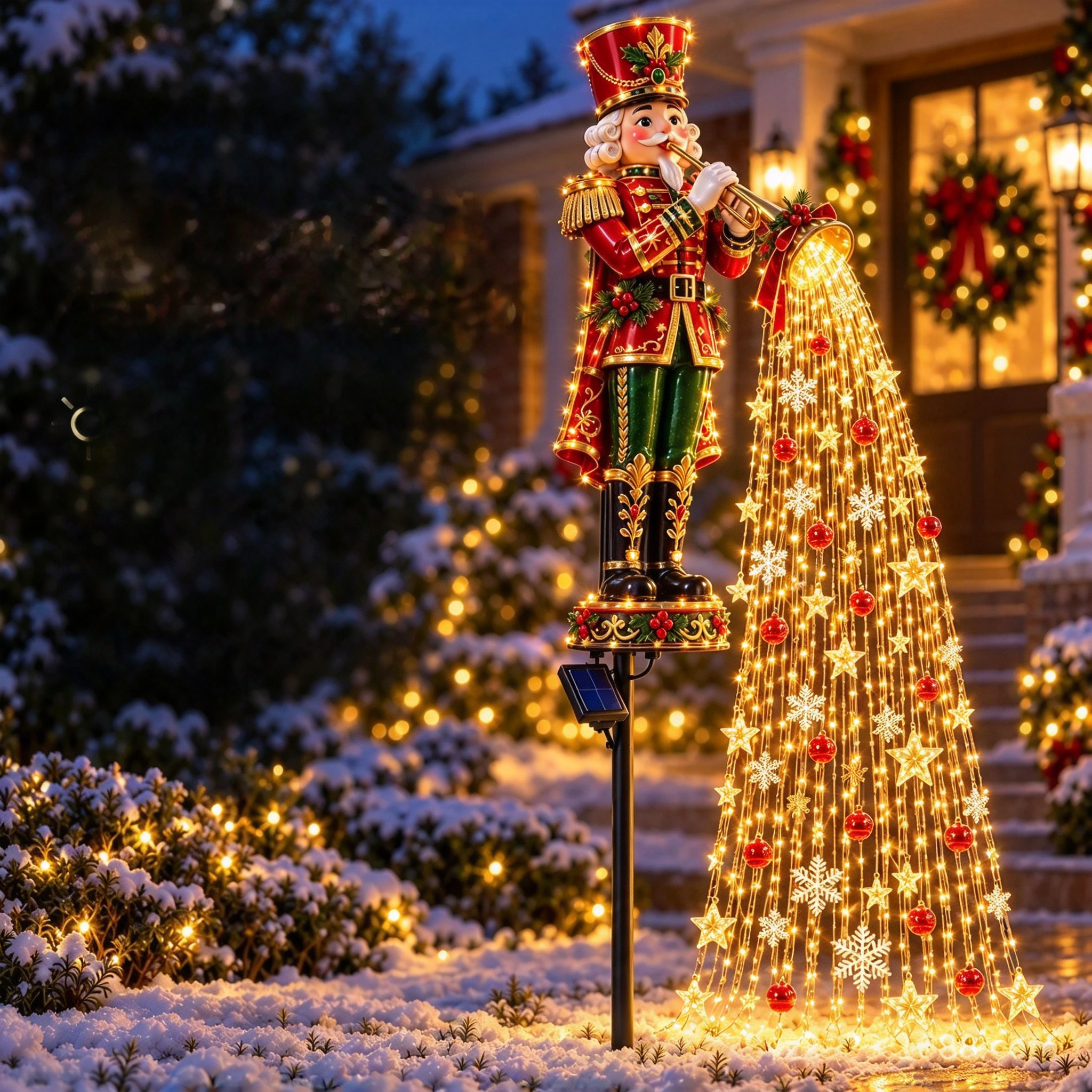 ⏰ FINAL HOURS: 49% OFF ⏰ Solar Powered Christmas Garden Lights | Magical Light Shower Effect ✨