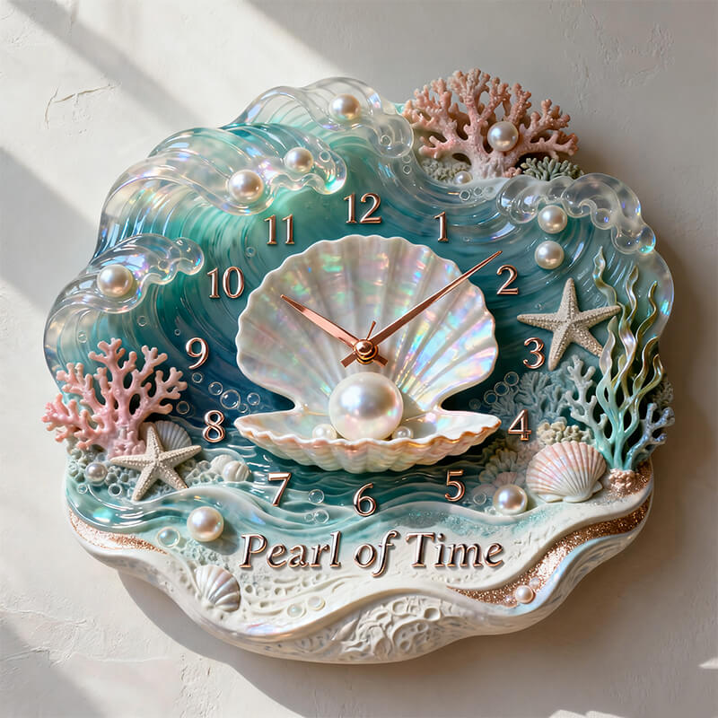 Personalized Pearl Bay themed clock