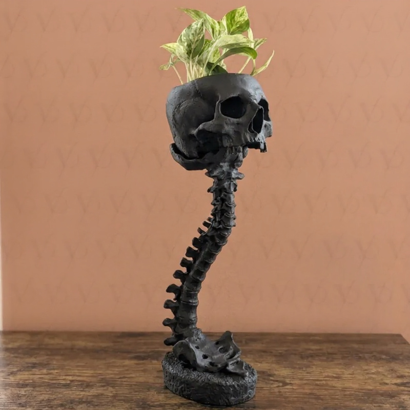 💀Modern Resin Skull Wall Planter