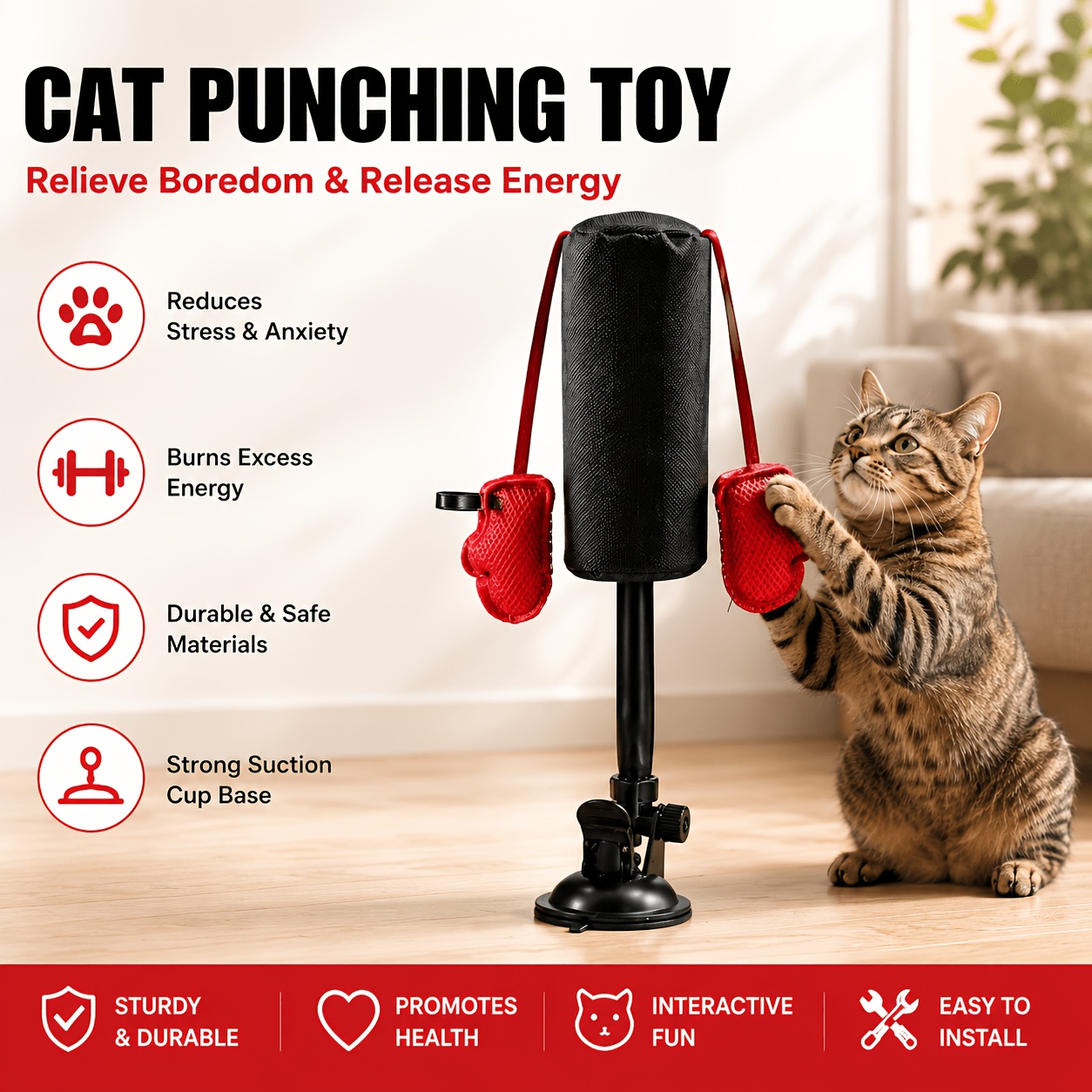 UltraGrip™ PRO Interactive Cat Toy – Save Your Sofa, Soothe Your Cat