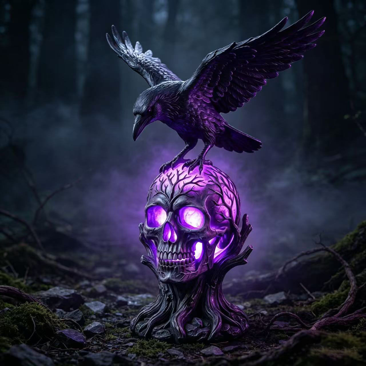 Raven Skull Lamp™