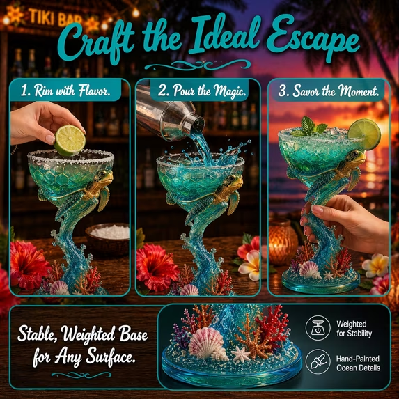 Paradise Parrot™ Tropical Art Goblet