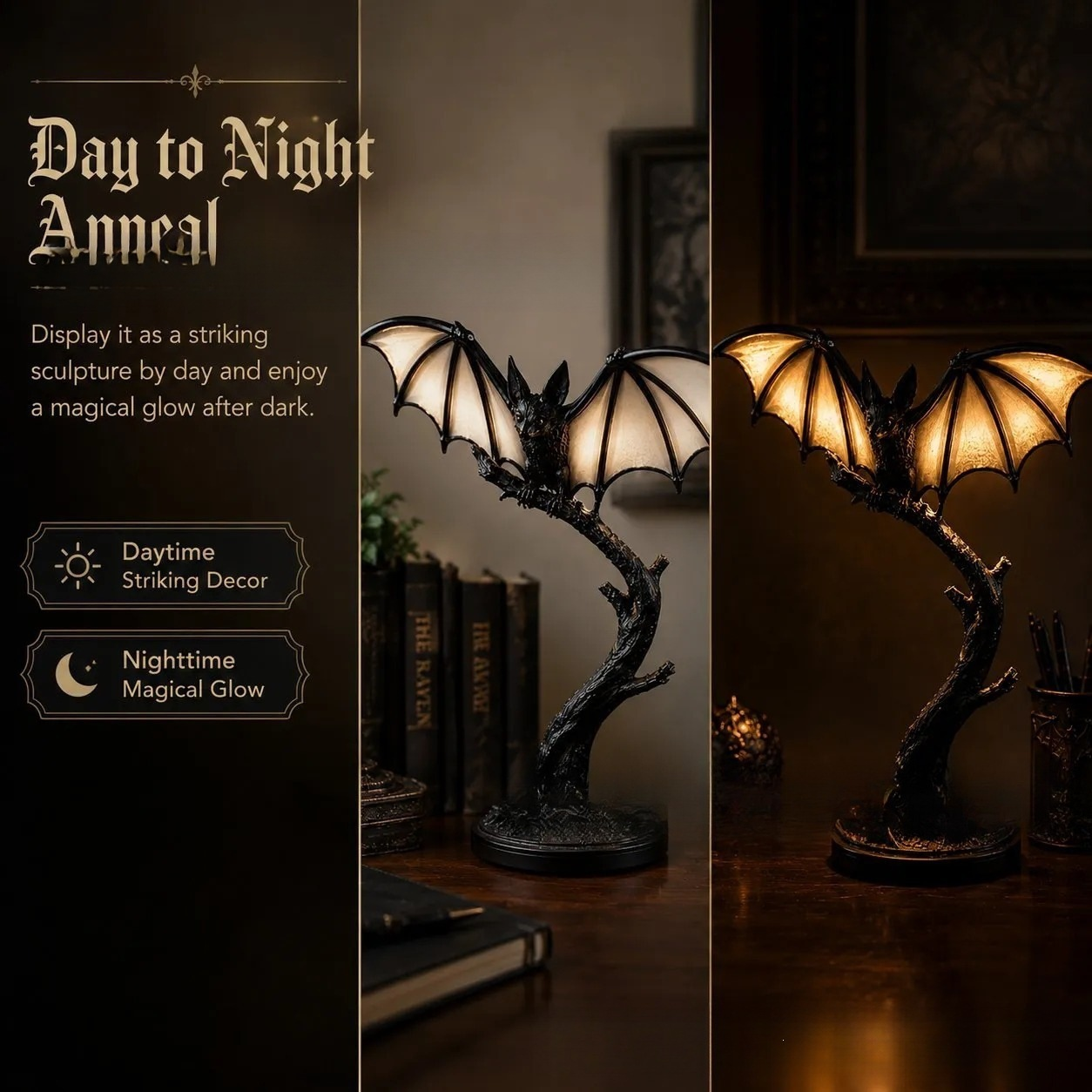Shadow Bat™ Gothic Ambient Lamp