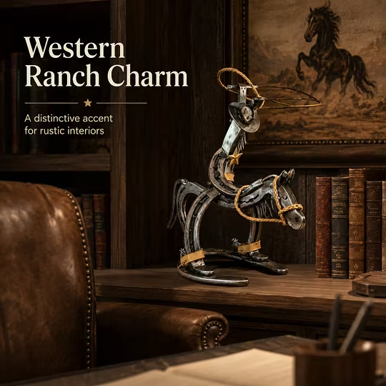 🔥Handcrafted Cowboy Iron Pony Ornament