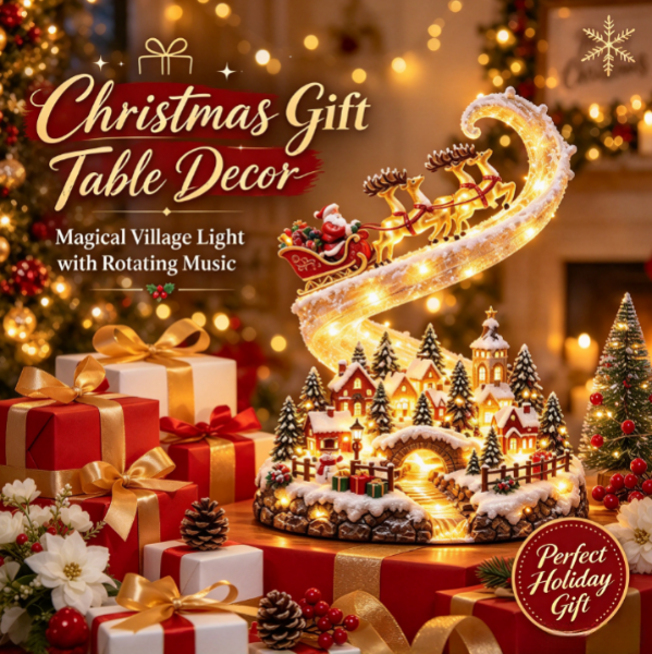 🔥 LAST DAY 49% OFF 🔥🎄🎅 2 Styles Pre-lit Christmas Village Tabletop Figurine