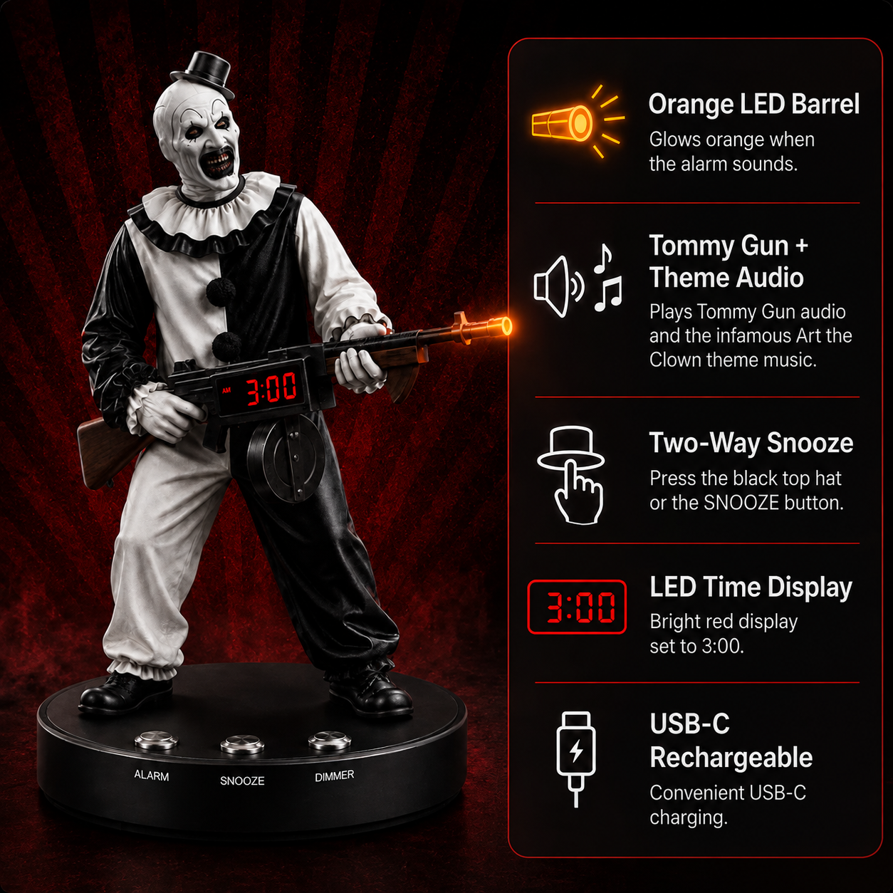 Snooze or Die – Horror-Themed Alarm Clock | Limited Pre-Order