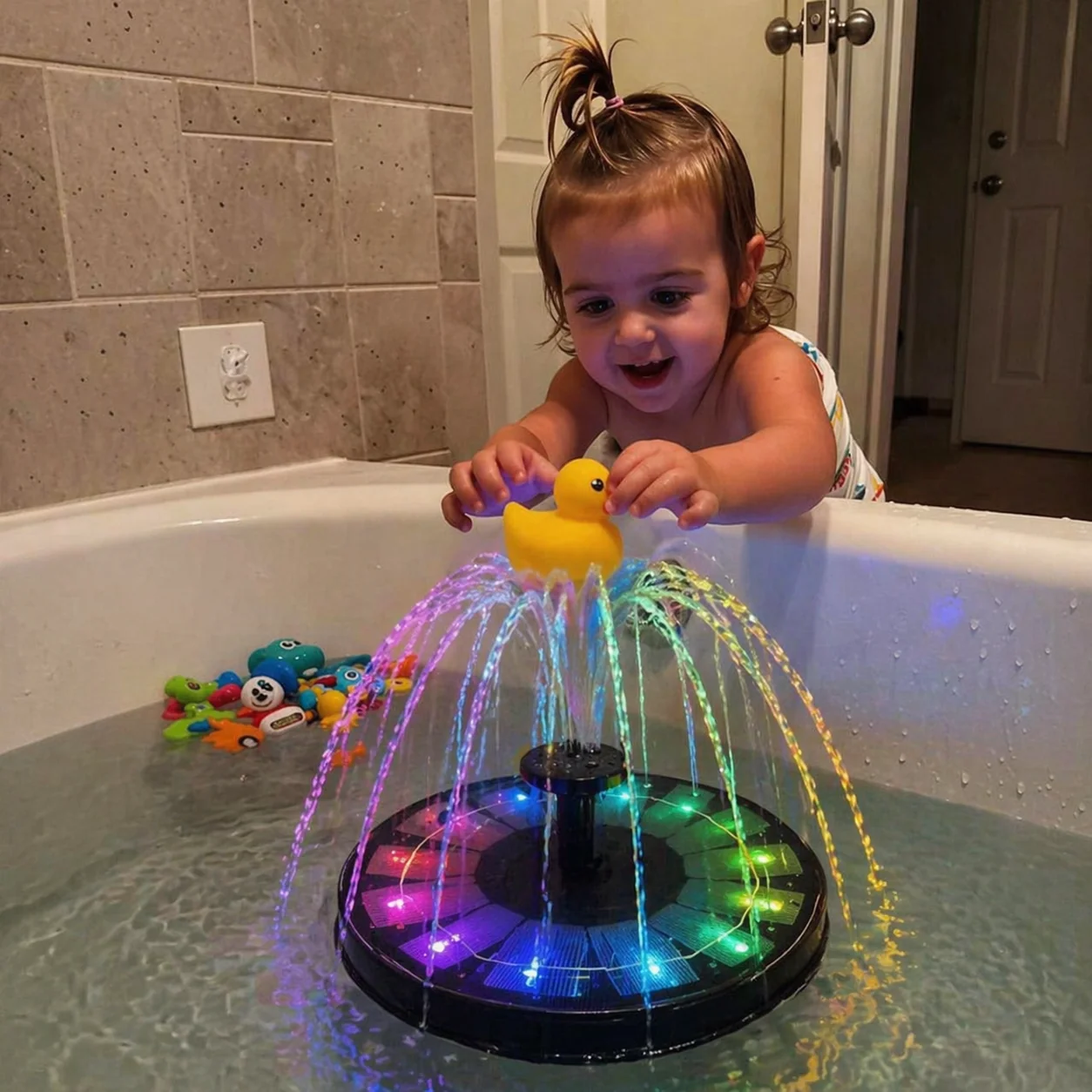 Solar LED Fountain Toy | Sun-Powered Splash Magic ☀️