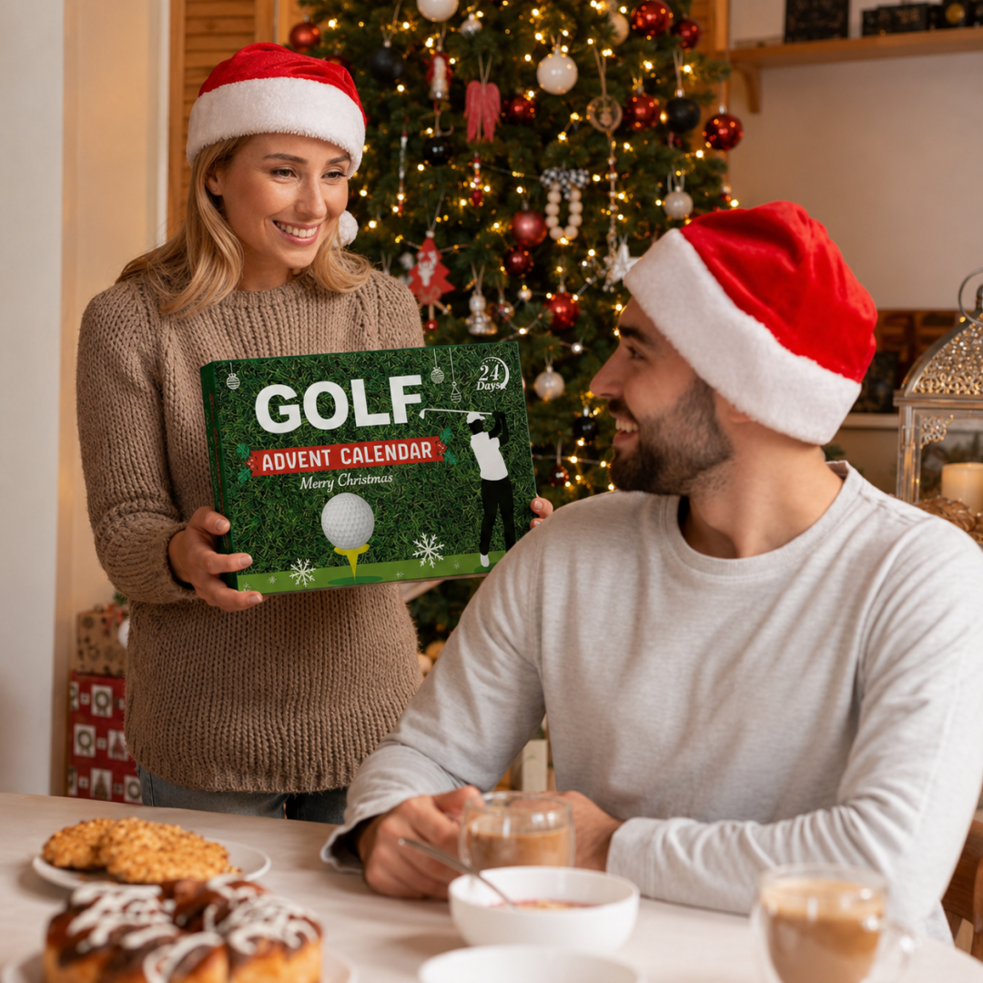 Festive Golf Advent Calendar scene