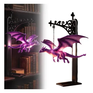Purple Dragon Book Nook Light