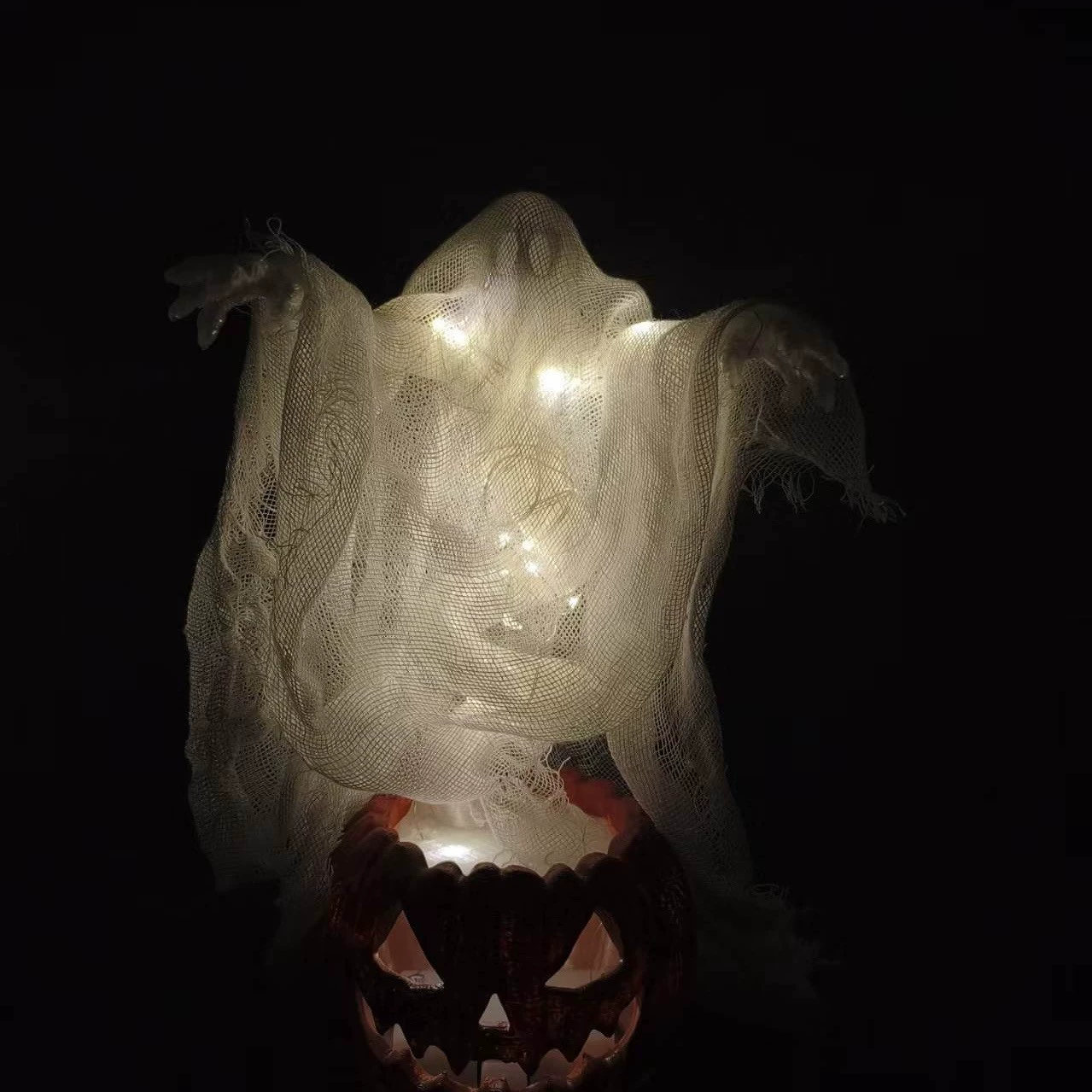 Rising Ghost Pumpkin Light | Spooky Halloween Decor🎃