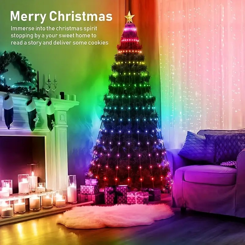 Smart LED Tree Lights with App Control🎄
