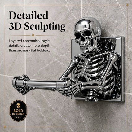 3D Skeleton Toilet Paper Holder