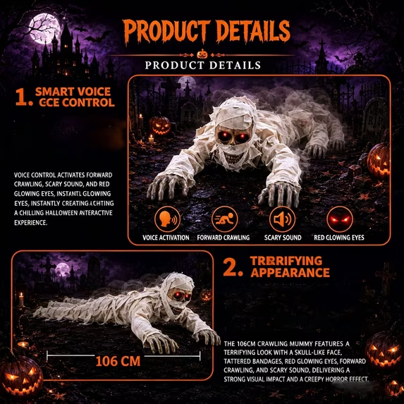 Rising Dead™ Animated Halloween Groundbreaker Zombie