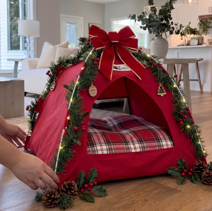 🔥 49% OFF THIS WEEK! 🎄 Give Your Pet Their Own Magical Christmas Hideaway! ✨