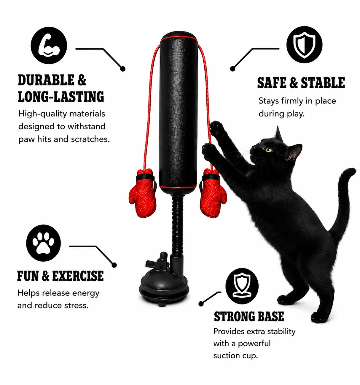 UltraGrip™ PRO Interactive Cat Toy – Save Your Sofa, Soothe Your Cat