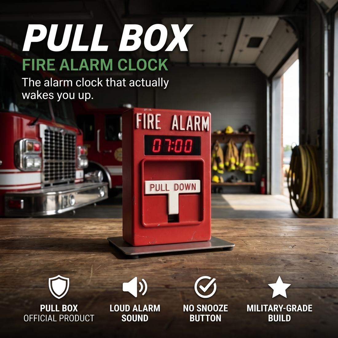 RescueCall™ Fire Truck Alarm Clock