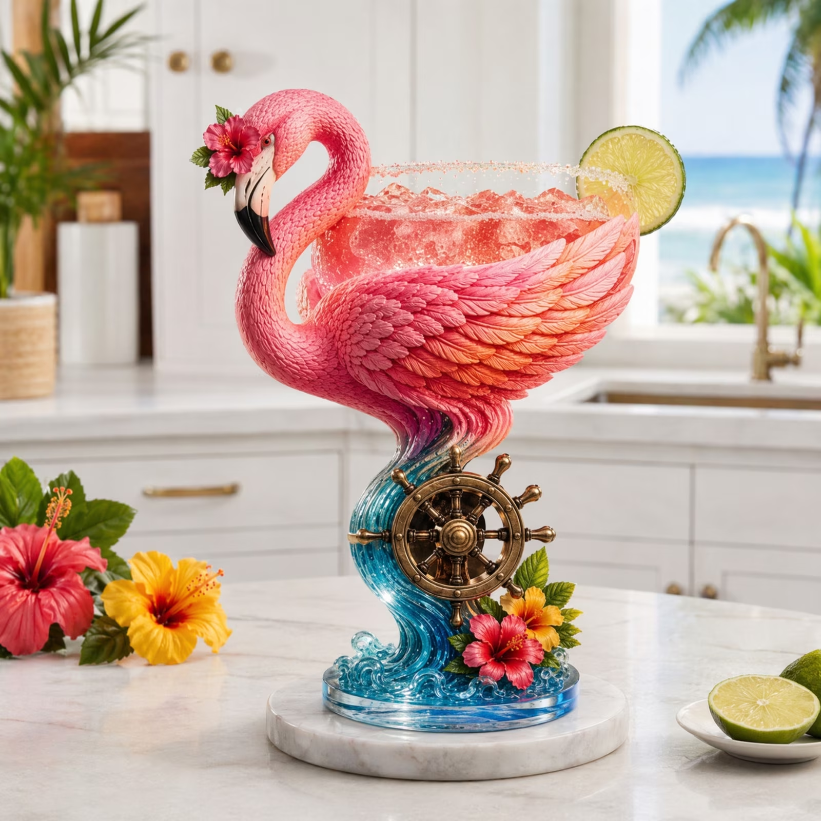 Paradise Parrot™ Tropical Art Goblet