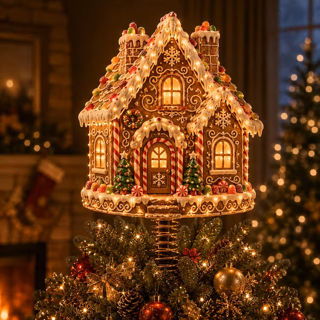 Holiday Tree Topper Light – 7 Festive LED Designs🎄