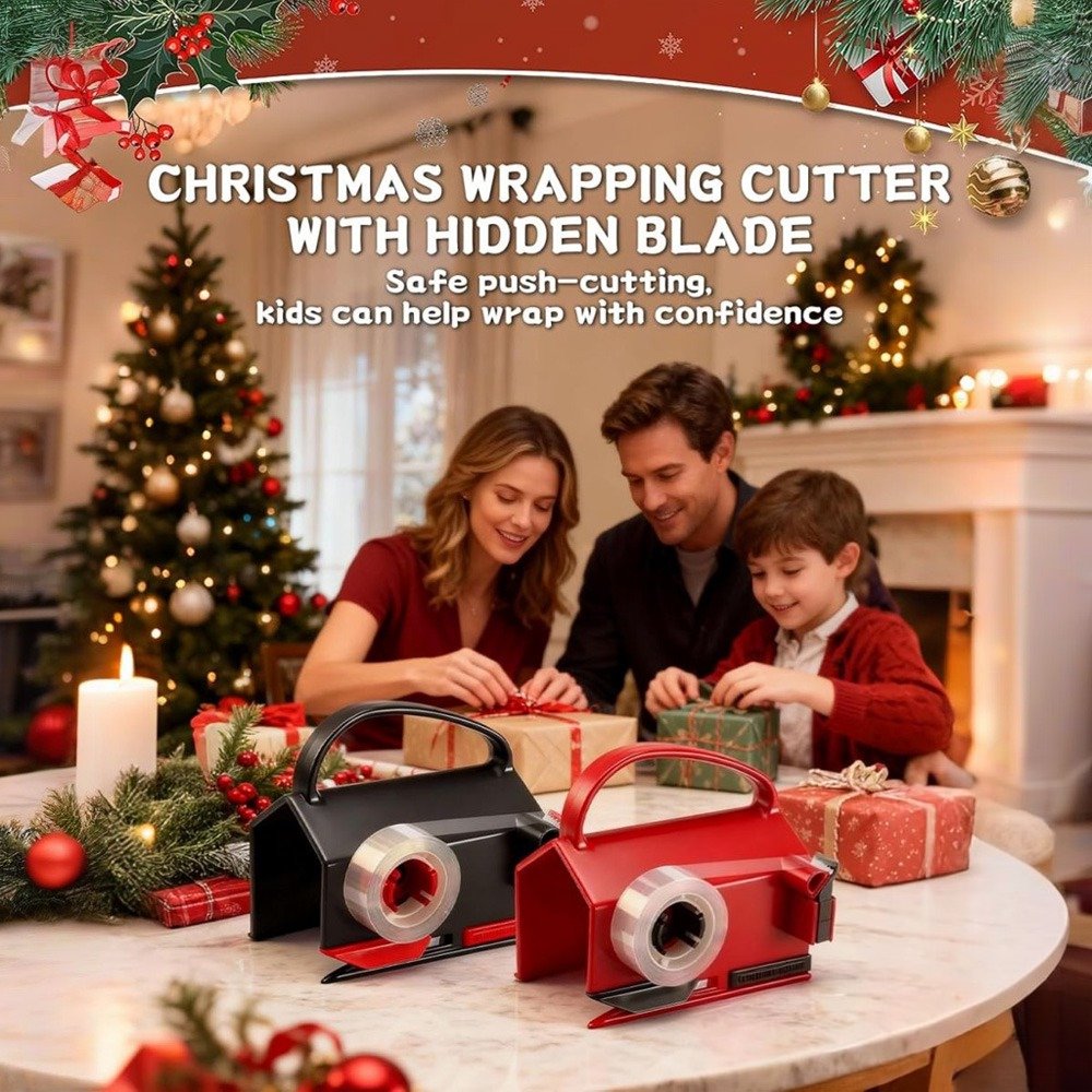 2-in-1 Paper Cutter & Tape Dispenser Set