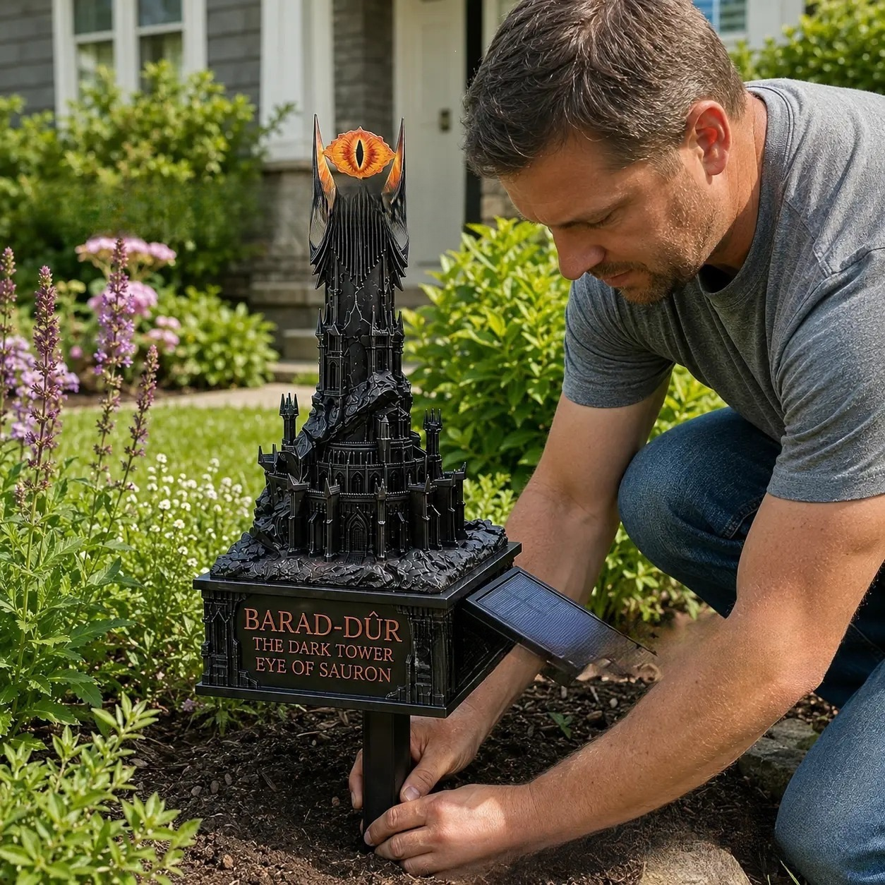 Shadow Fortress™ Solar Garden Light