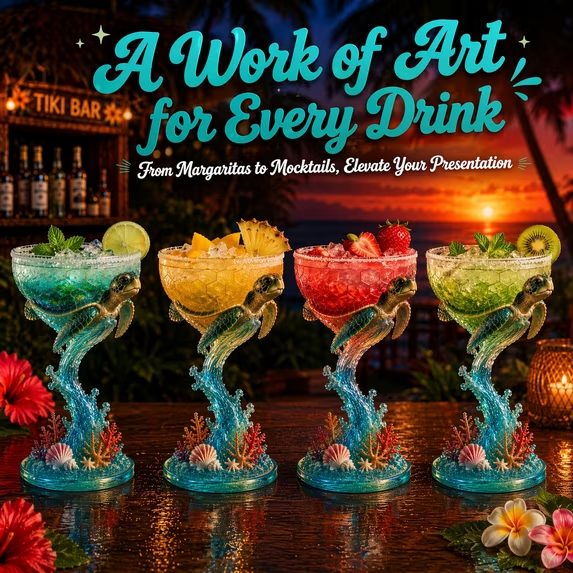 Paradise Parrot™ Tropical Art Goblet