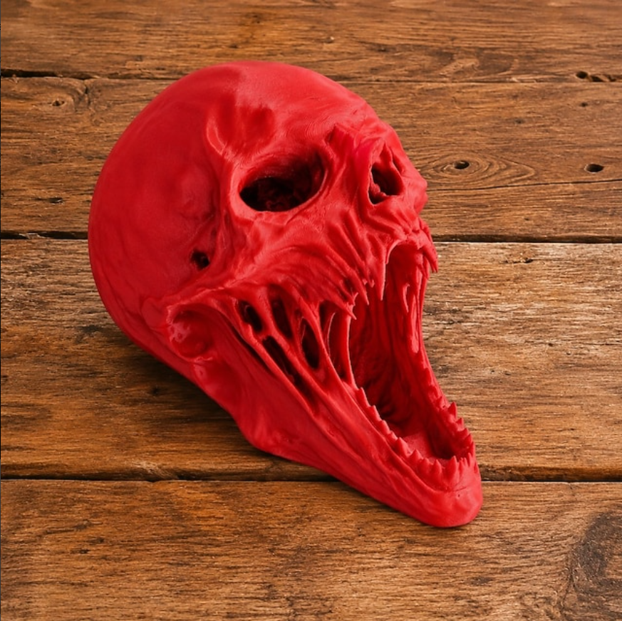 Gothic Skull Relic Sculpture 
