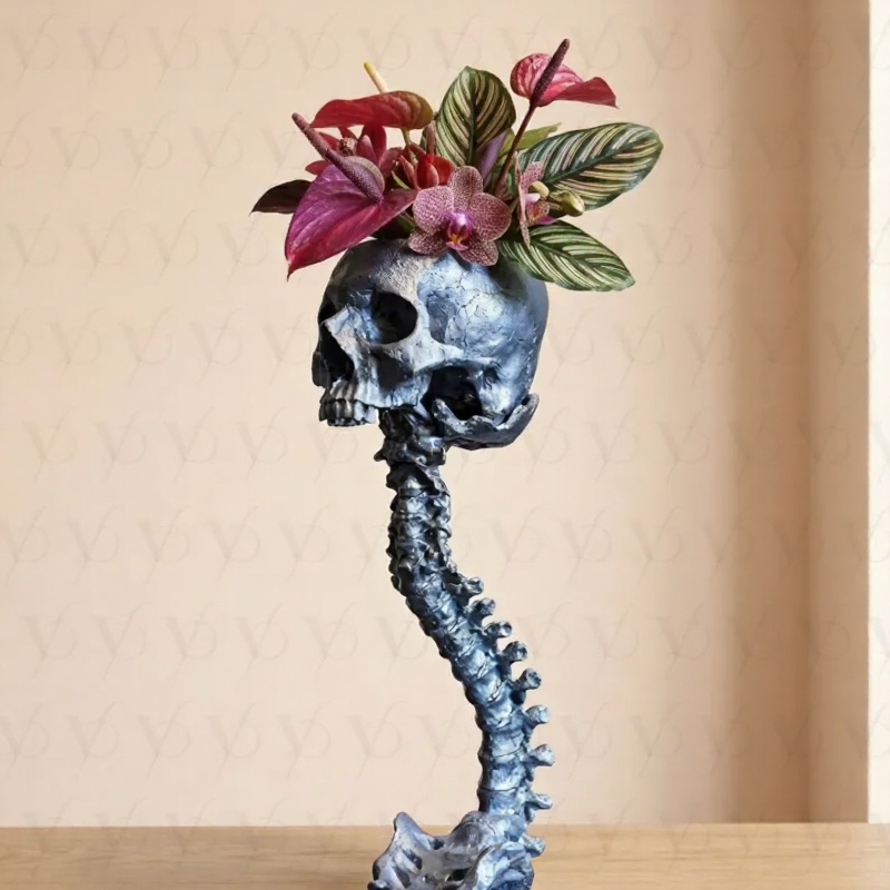 💀Modern Resin Skull Wall Planter