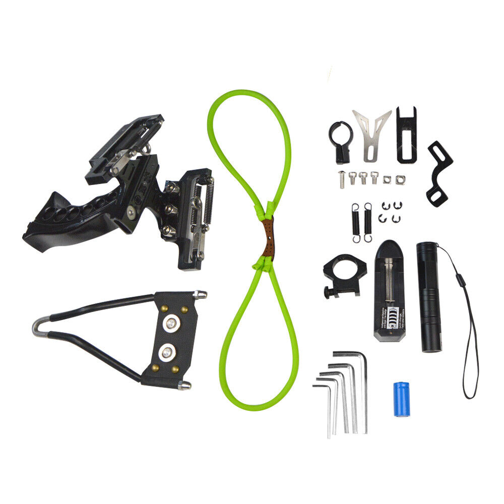 AMEYXGS Archery Bowfishing Slingshot Arrow Archery Fishing Bow Hunting Shooting-green
