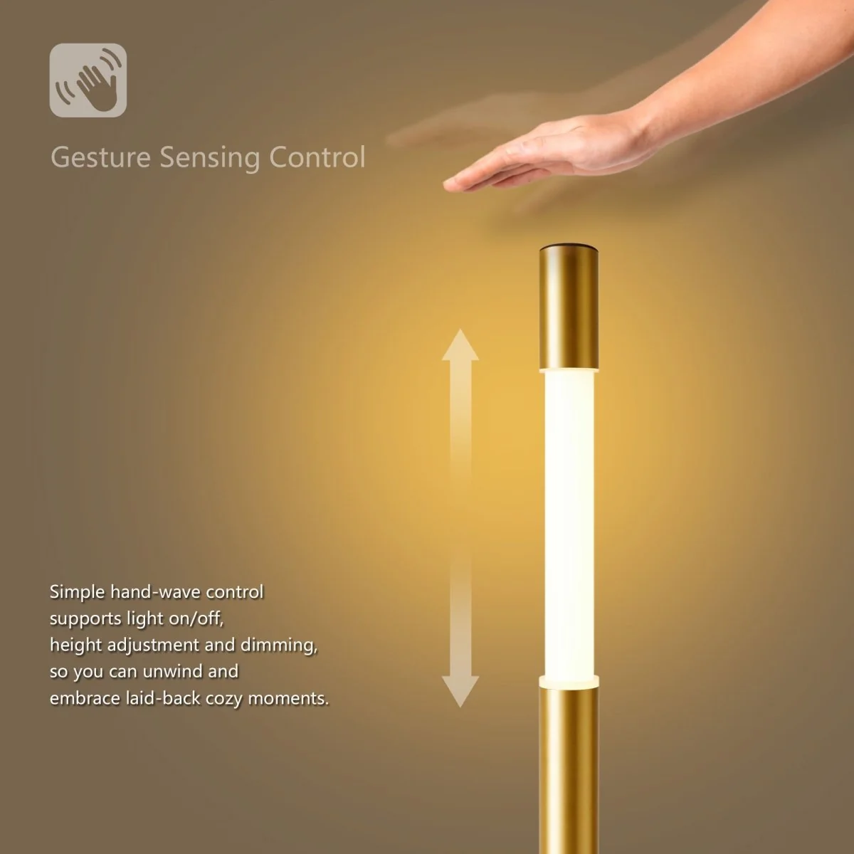 🔥 LAST DAY 49% OFF 🔥 Smart Height Adjustable Floor Lamp | Gesture & Voice Control 💡✨