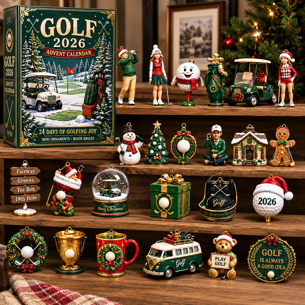Golf Advent Calendar – 24 Days of Golf-Inspired Ornaments⛳