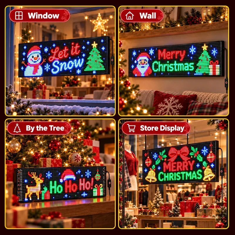 🔥 LAST DAY 49% OFF 🔥 SmartGlow LED Display | App-Controlled Custom Light Sign 🎄📱