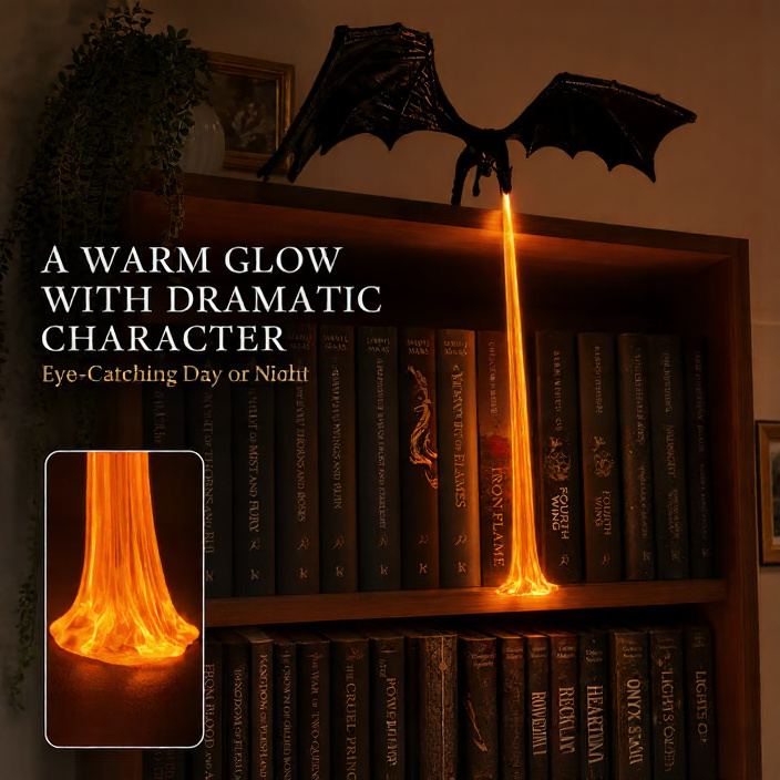 Shadow Dragon Flame™ Book Nook Light