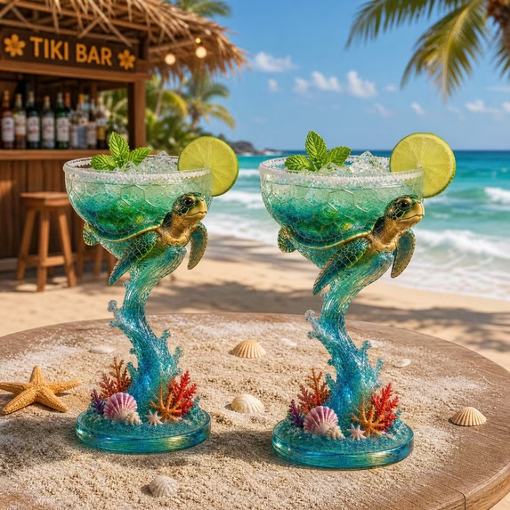 Paradise Parrot™ Tropical Art Goblet