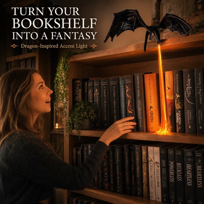 Shadow Dragon Flame™ Book Nook Light