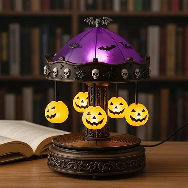 Ghost Carousel™ Vintage Halloween Night Light