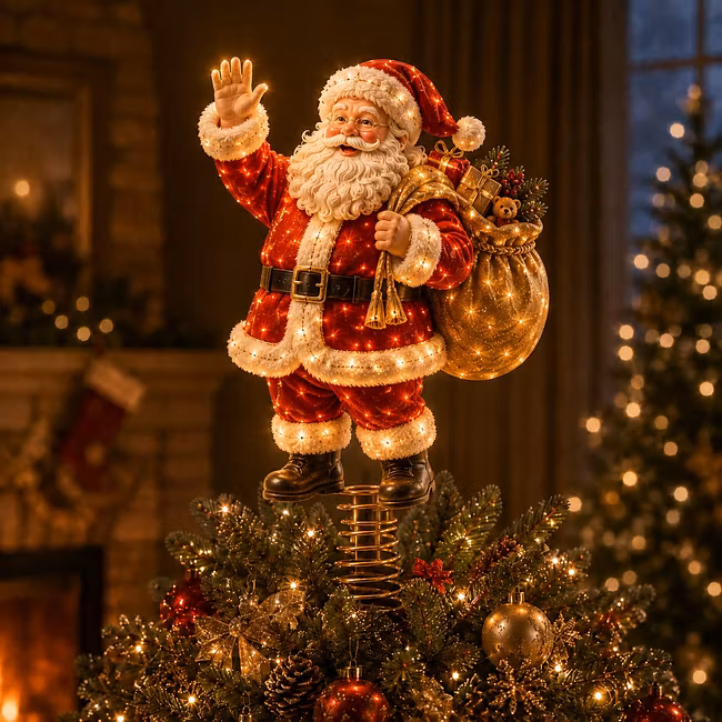 Holiday Tree Topper Light – 7 Festive LED Designs🎄