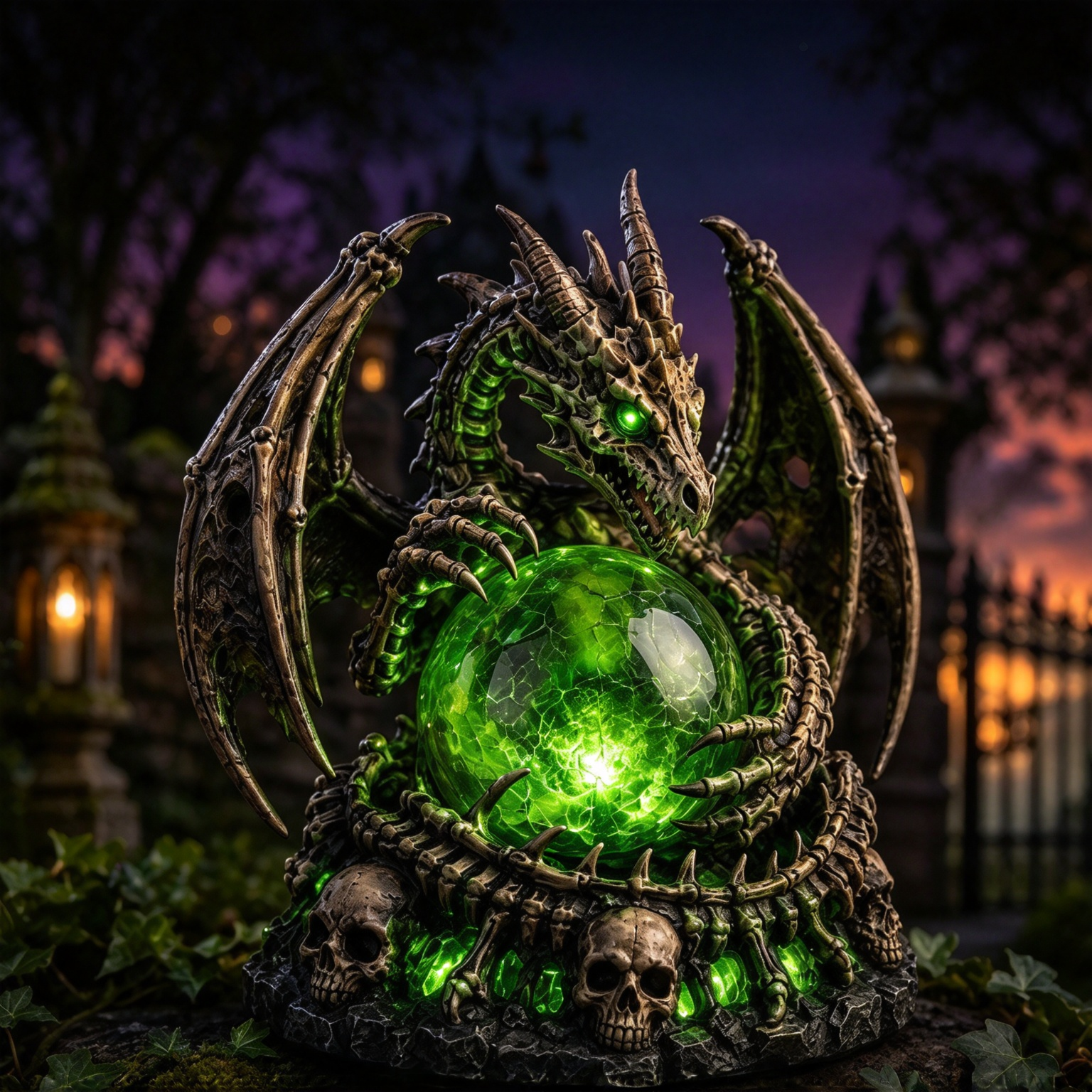 ✨ Mystic Glow – Solar-Powered Skull & Owl Garden Lights ✨