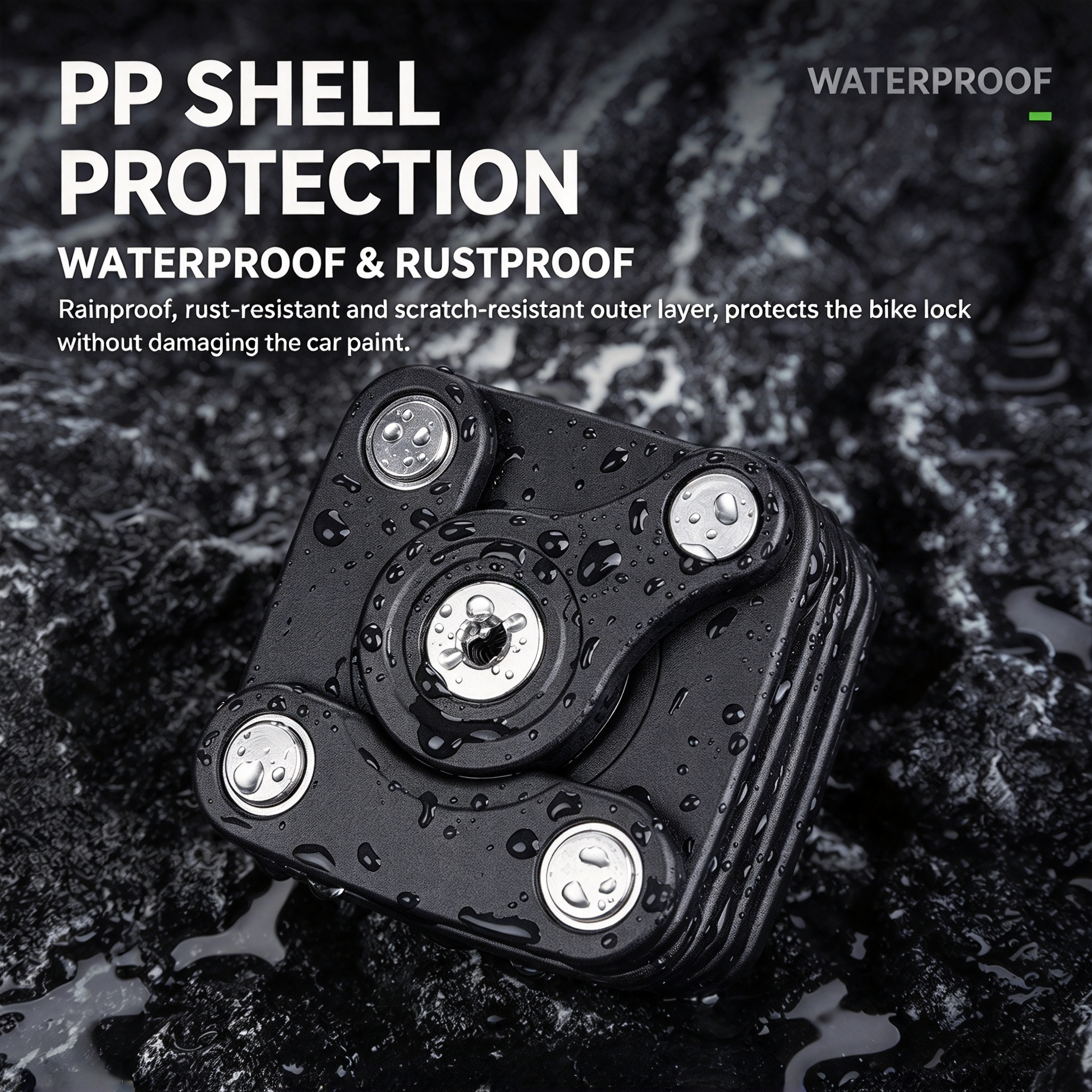 🔥 FLASH SALE 49% OFF 🔥 Waterproof Foldable Bike Lock with Mounting Bracket | Cycling Anti-Theft Gear 🔒