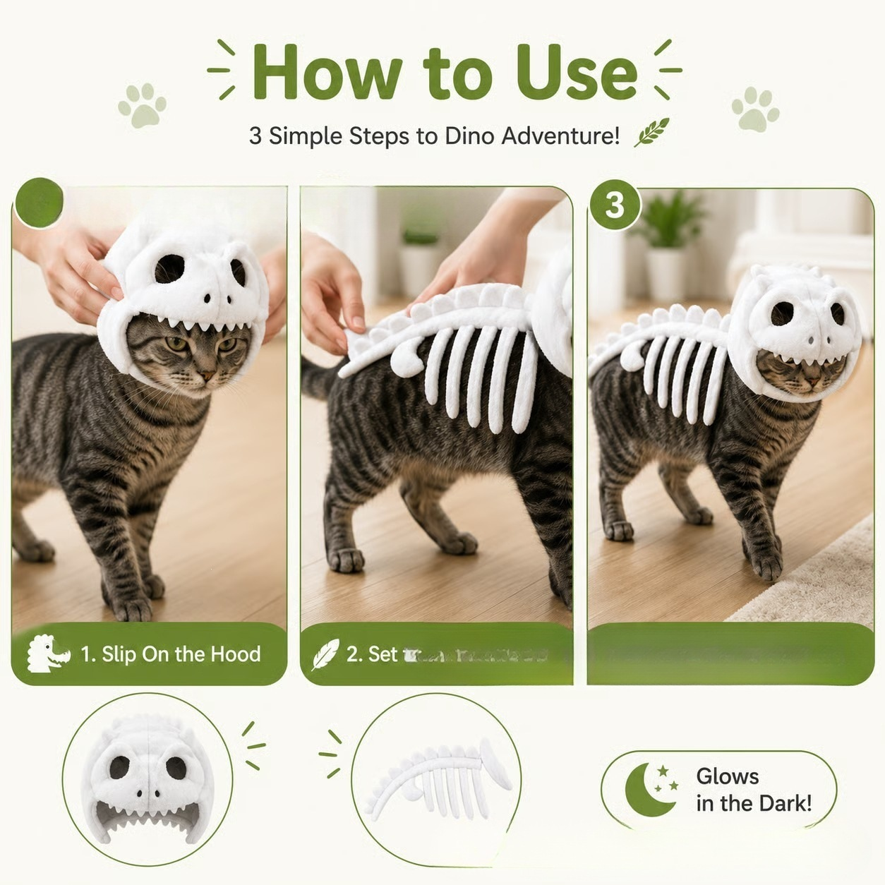 🦖 DinoPurr™ Interactive Dinosaur Cat Toy