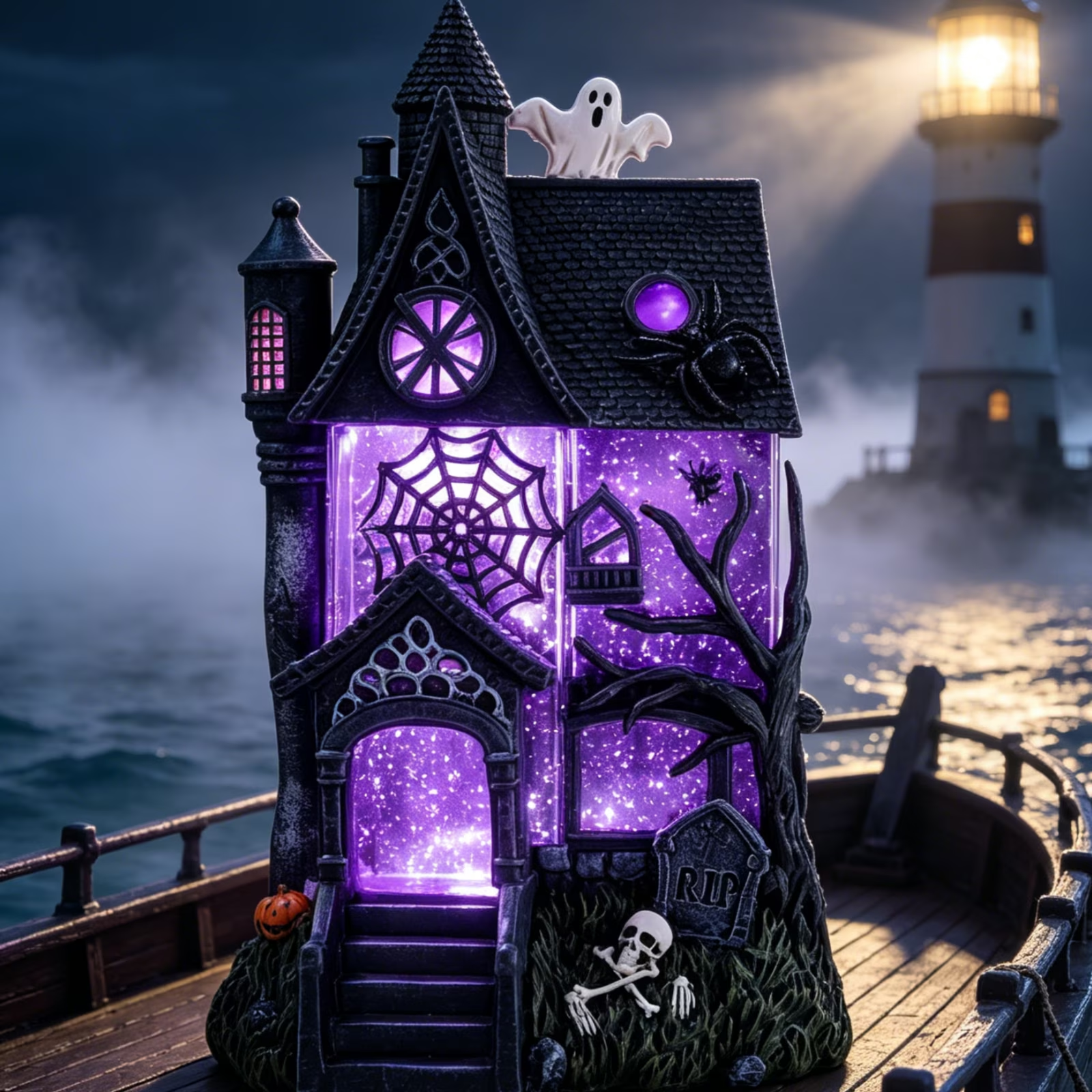 Mystic Manor™ Haunted Glitter Globe Lamp
