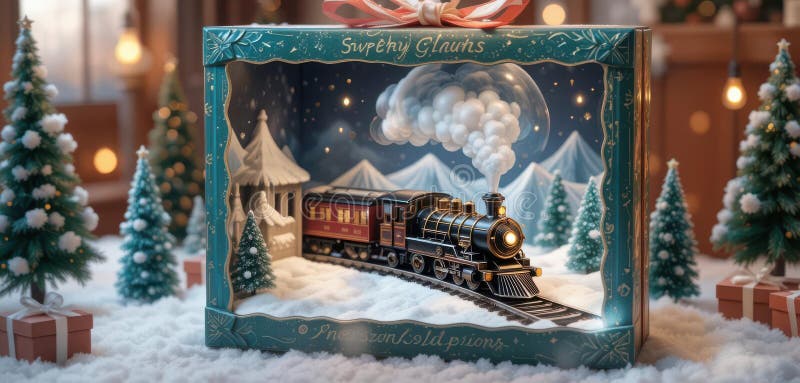 Unveiling a Magical Polar Express Train Set within a 3D ...